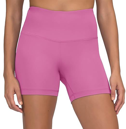 Yogalicious Ultra Soft Lightweight Hi Rise Shorts - High Waist Yoga Shorts | Amazon (US)