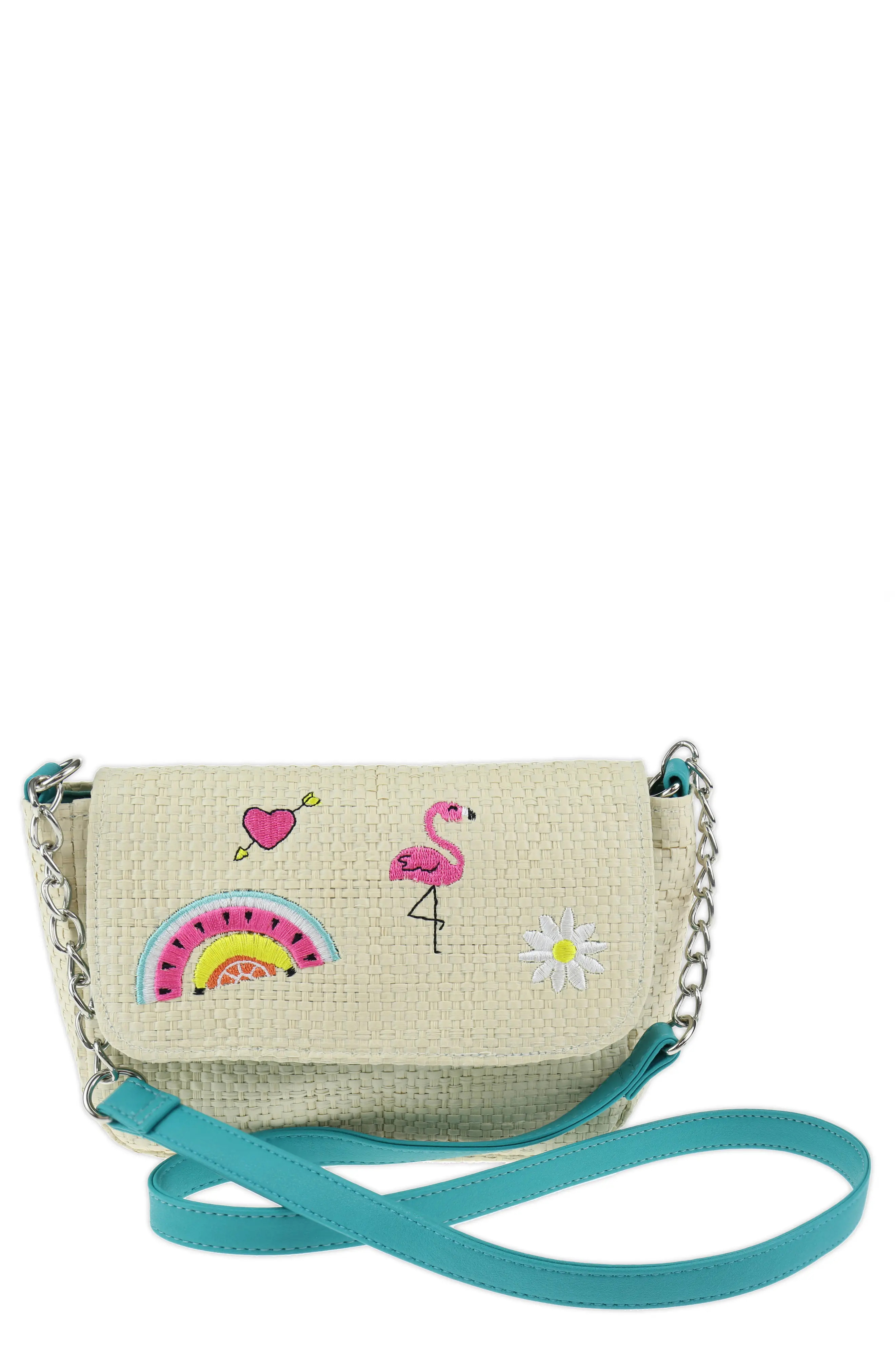 Girl's Capelli New York Summer Vibes Straw Crossbody Bag - | Nordstrom