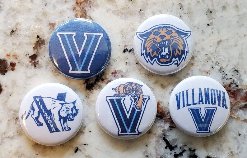 20 Sets of 5 Villanova University Pins Pinback Buttons Go | Etsy | Etsy (US)