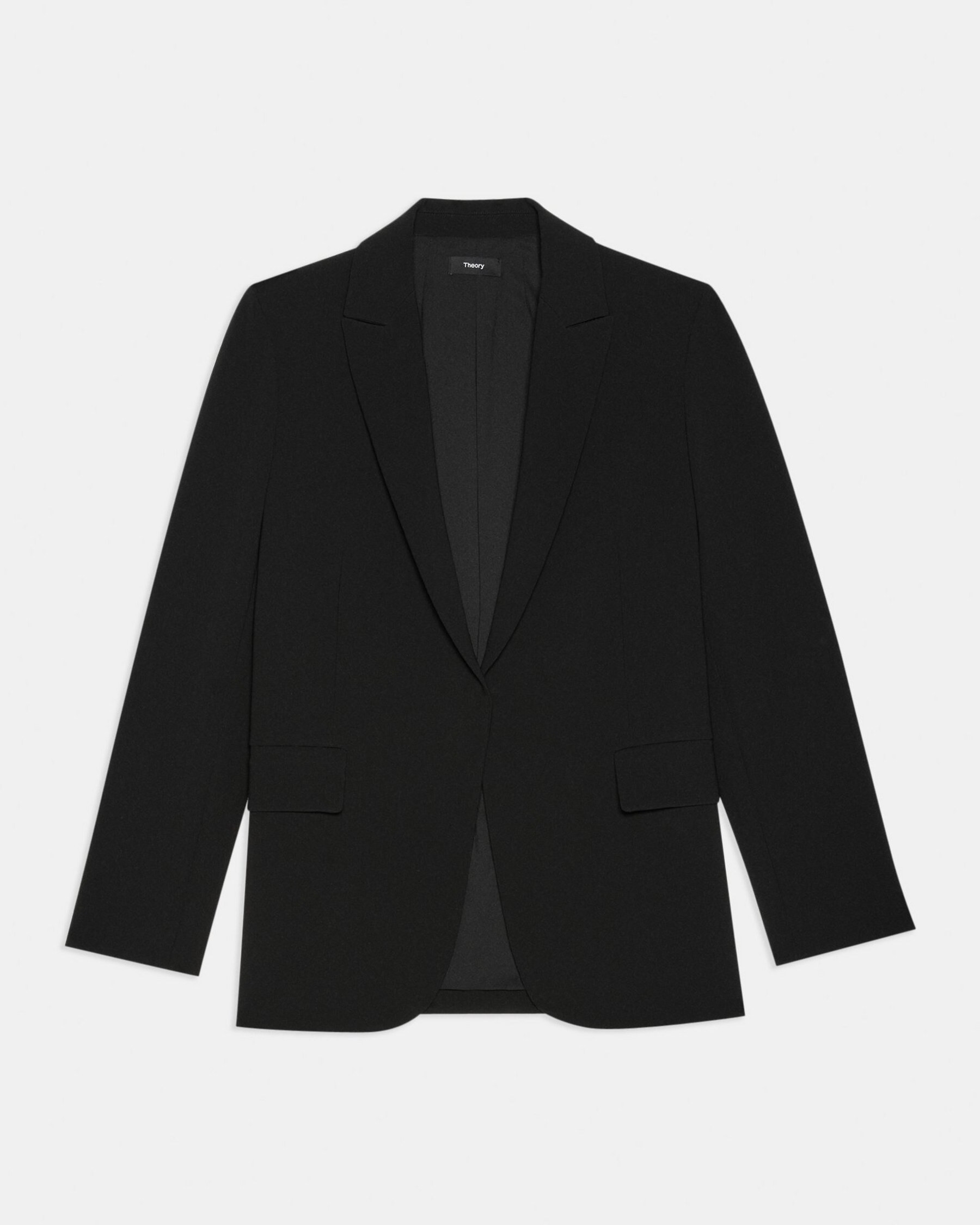 Relaxed Blazer in Admiral Crepe | Theory