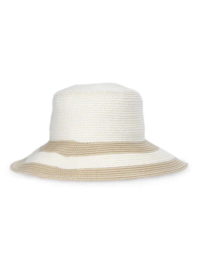 Time and Tru Women's Striped Bucket Hat | Walmart (US)