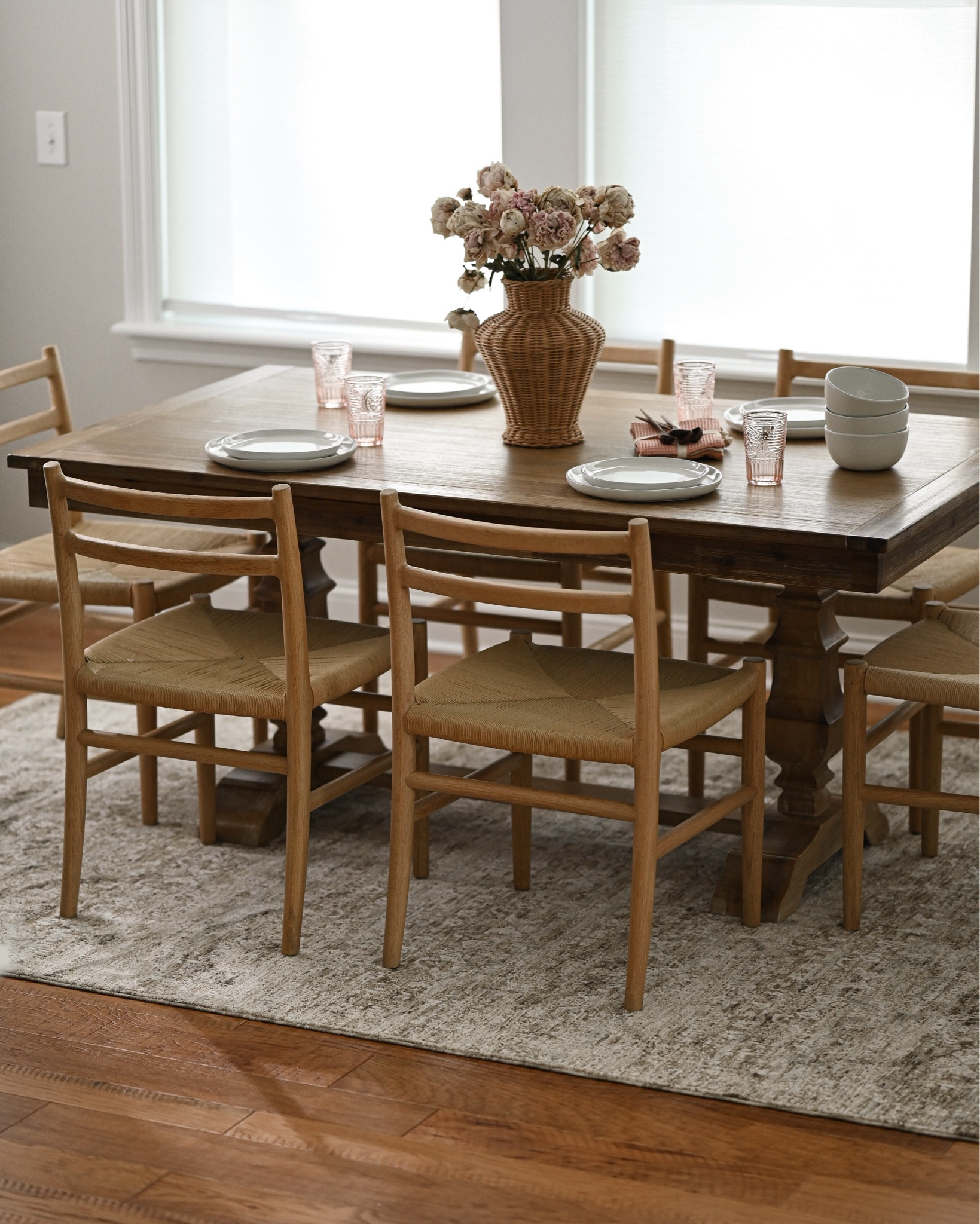 Dining room refresh
Dining table, breakfast nook, dining room design, dining chairs, area rug, table setting

#LTKSeasonal #LTKstyletip #LTKhome