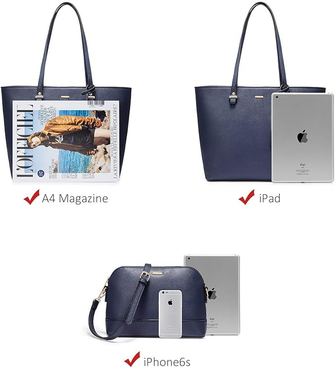 LOVEVOOK Handbags for Women Shoulder Bags Tote Satchel Hobo 3pcs Purse Set | Amazon (US)