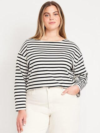Long-Sleeve Mariner Loose T-Shirt | Old Navy (US)