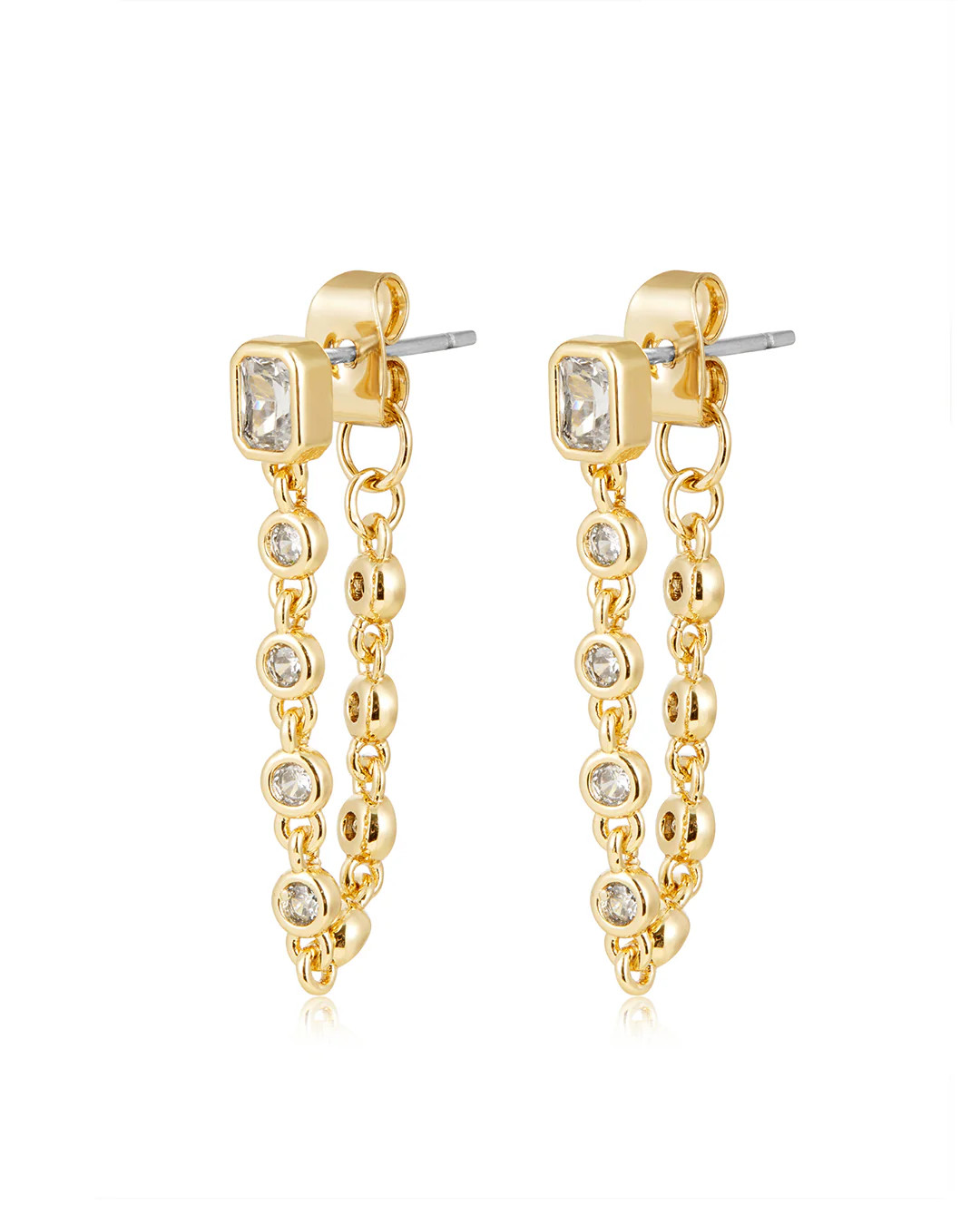The Chloe Chain Studs | Luv Aj