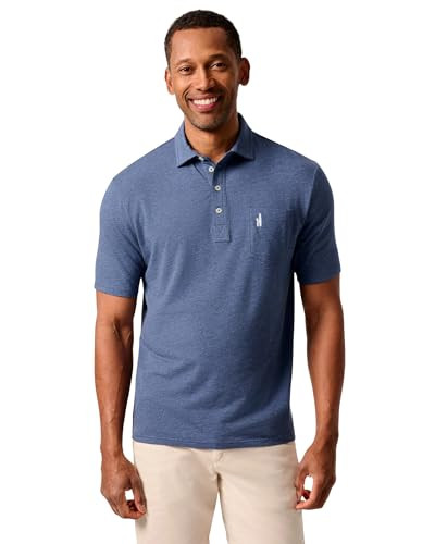 johnnie-O Original 4-Button Polo - Heather Solid Oceanside/M | Amazon (US)
