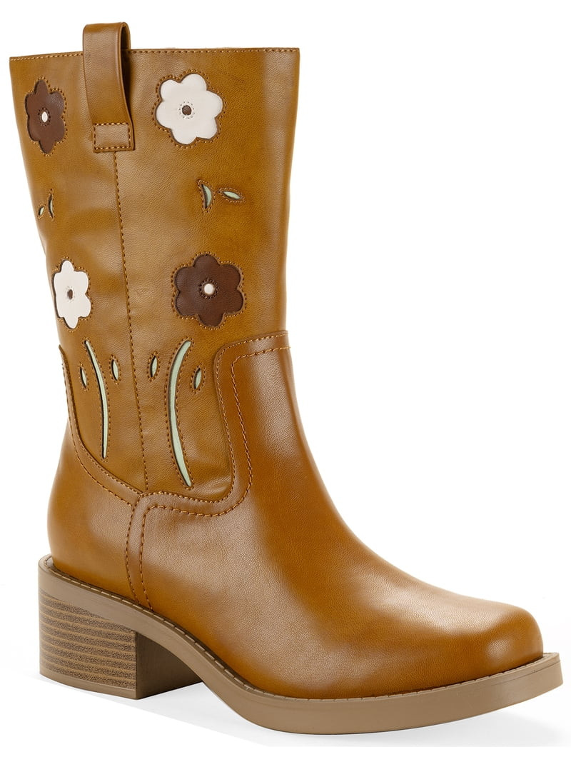 Celebrity Pink's Womens Wesley Floral Boots | Walmart (US)