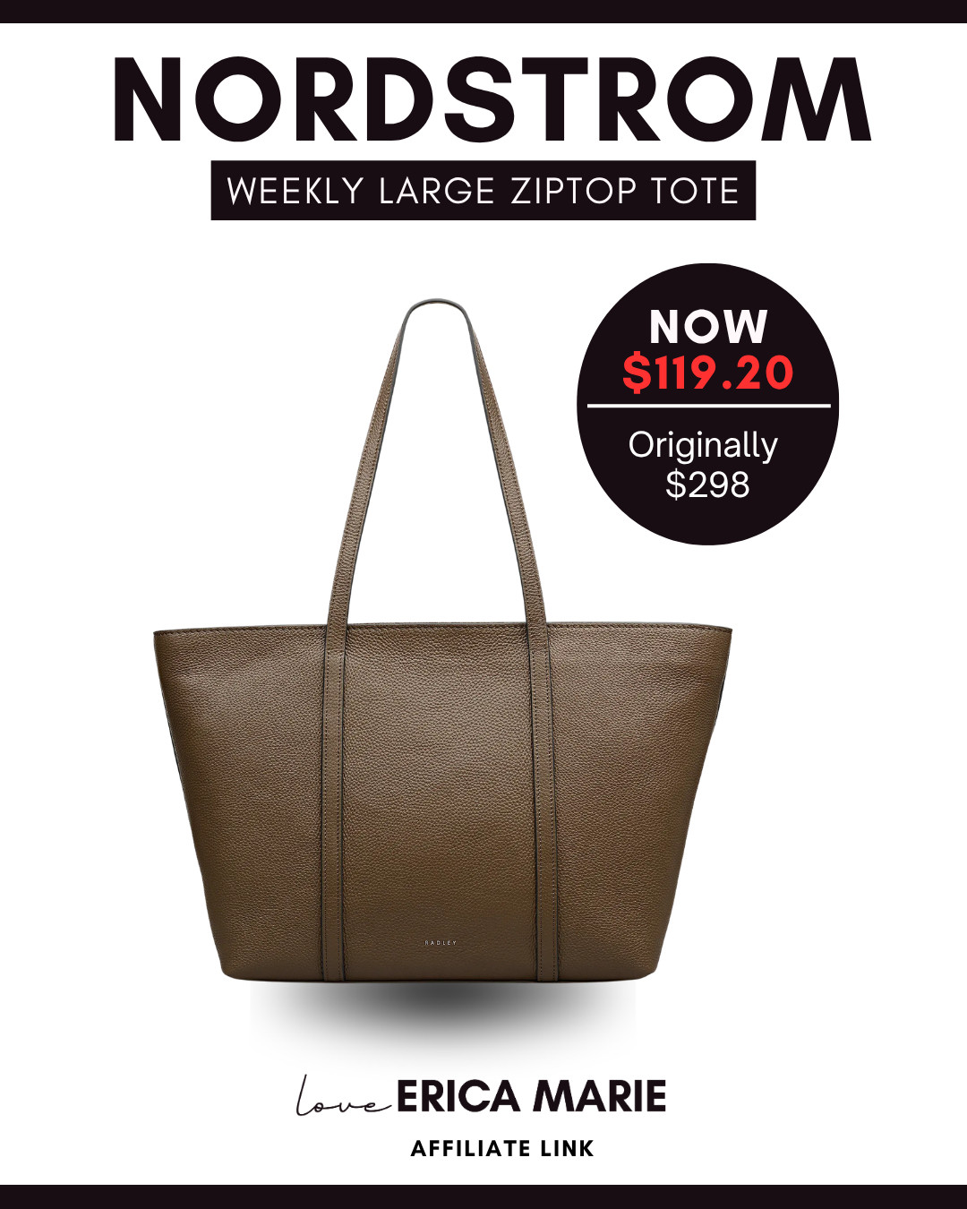Save 60% on this brown handbag, now just $119.20 (was $298). This chic and spacious bag is perfect for work, school, travel, and everyday use. With plenty of room for your essentials and a classic design that goes with any outfit, it's a great everyday bag. Grab this deal before it's gone. 

 #LTKootd #LTKmomlife #LTKSaleAlert