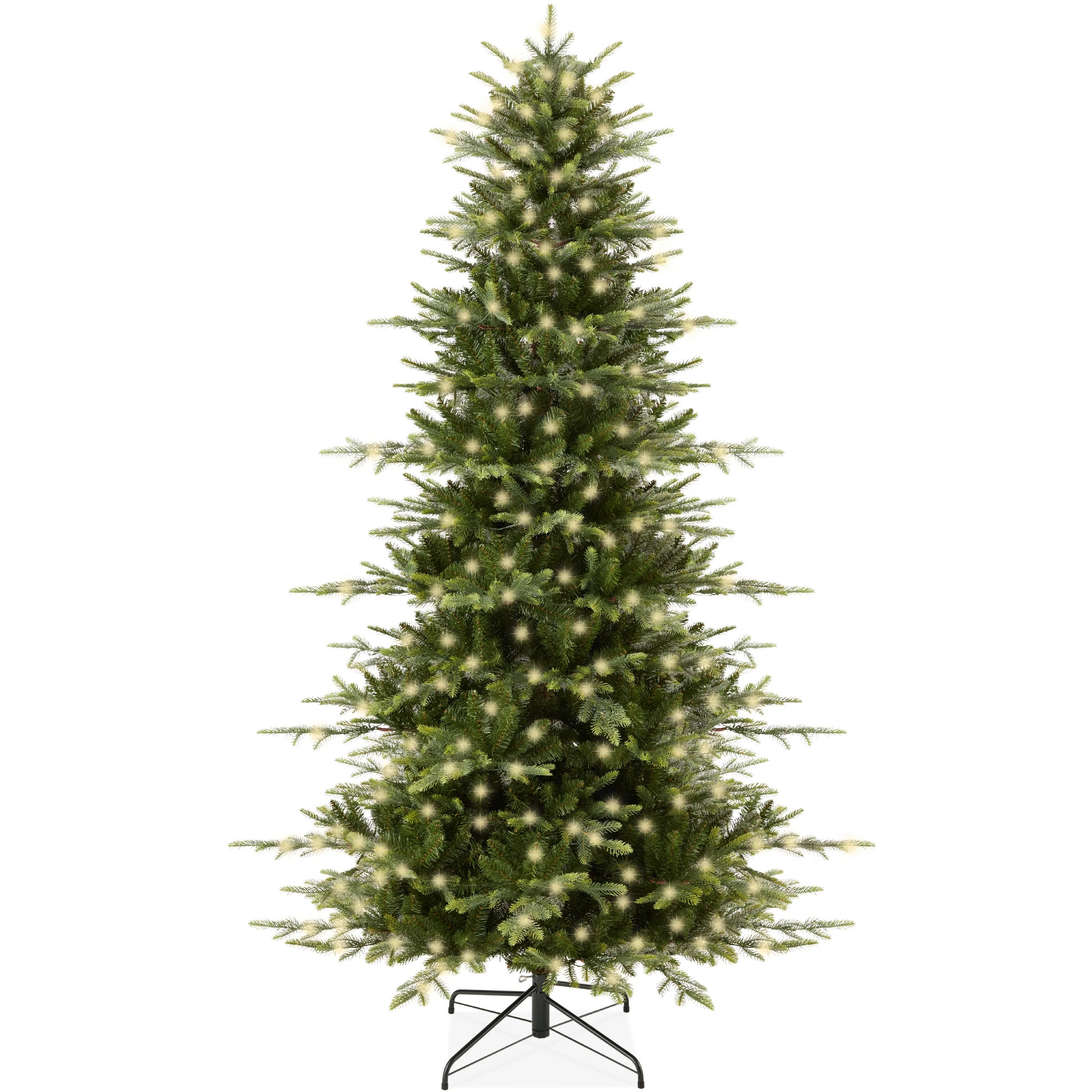 Best Choice Products Pre-Lit Artificial Aspen Noble Fir Christmas Tree w/ Branch Tips, LED Lights | Shop Simon
