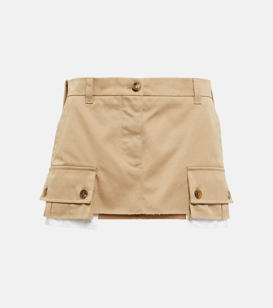 Miu Miu Chino cotton miniskirt | Mytheresa (US/CA)