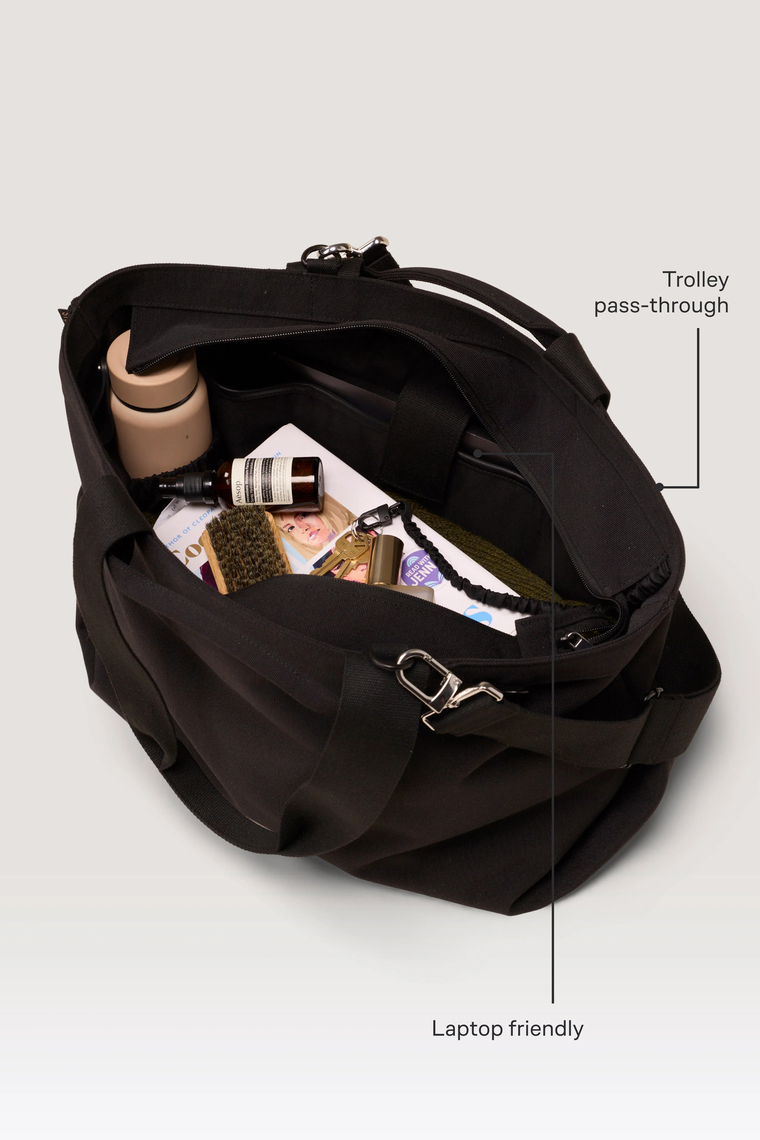 BÉIS ‘The Travel Tote’ in Maple - Brown Travel Tote Bag | BEIS