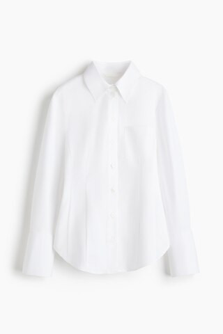 H & M - Chemise ajustée en coton - Blanc | H&M (FR, IT, ES, PT, BE)