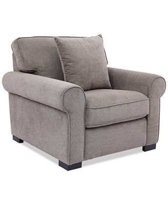 CLOSEOUT! Ladlow 40" Fabric Roll Arm Chair, Created for Macy's | Macy's Canada