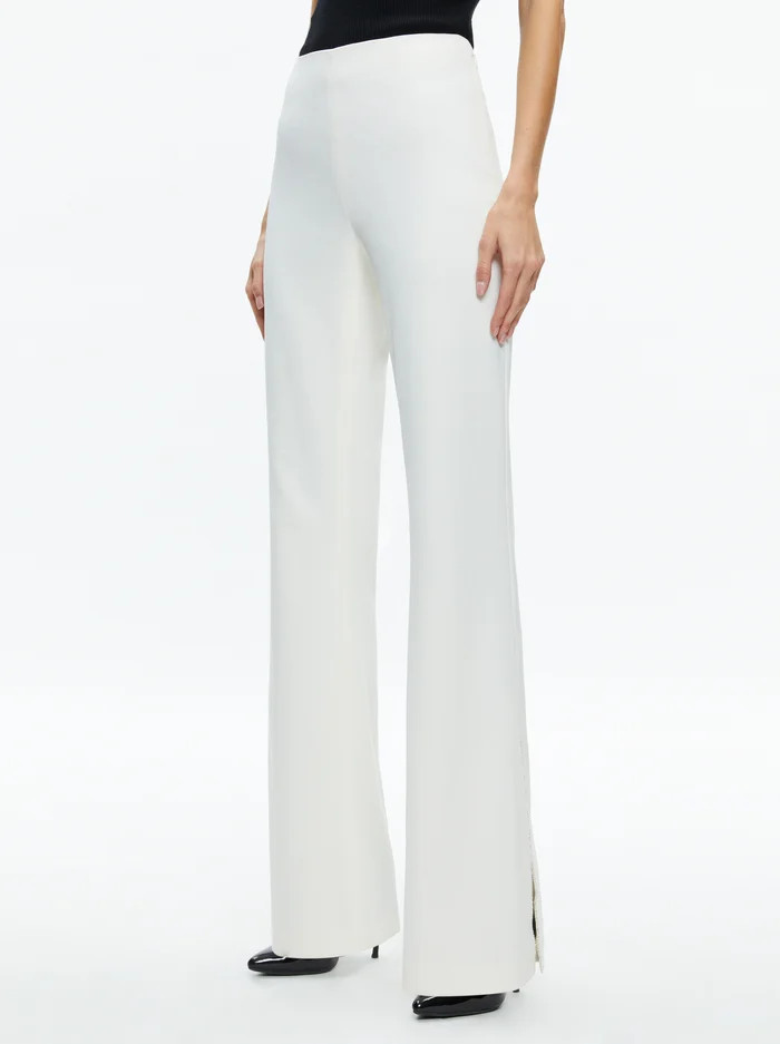 LARA SIDE SLIT PANT | Alice + Olivia