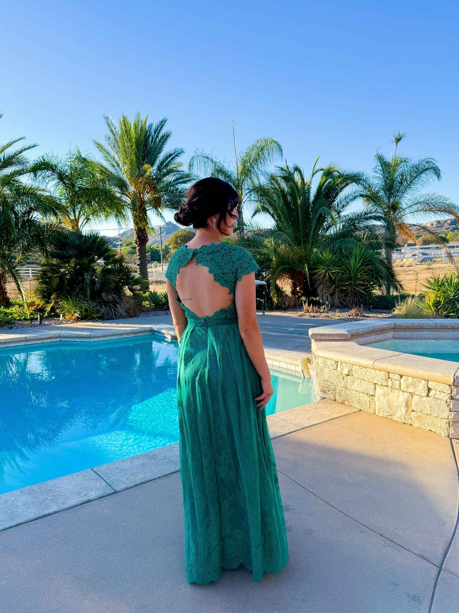 Green wedding look for the win! My Monique Lhuillier green lace maxi dress was a thrift find from ThredUp, but I’m linking similar styles. As a self professed sneaker girl, I loved these Kurt Gieger heels- kept my feet comfortable all night long. Also linking Sam Edelman pumps as they have more in stock.


#LTKootd #LTKTravel #LTKWedding