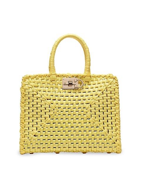 Raffia Studio Top Handle Bag | Saks Fifth Avenue