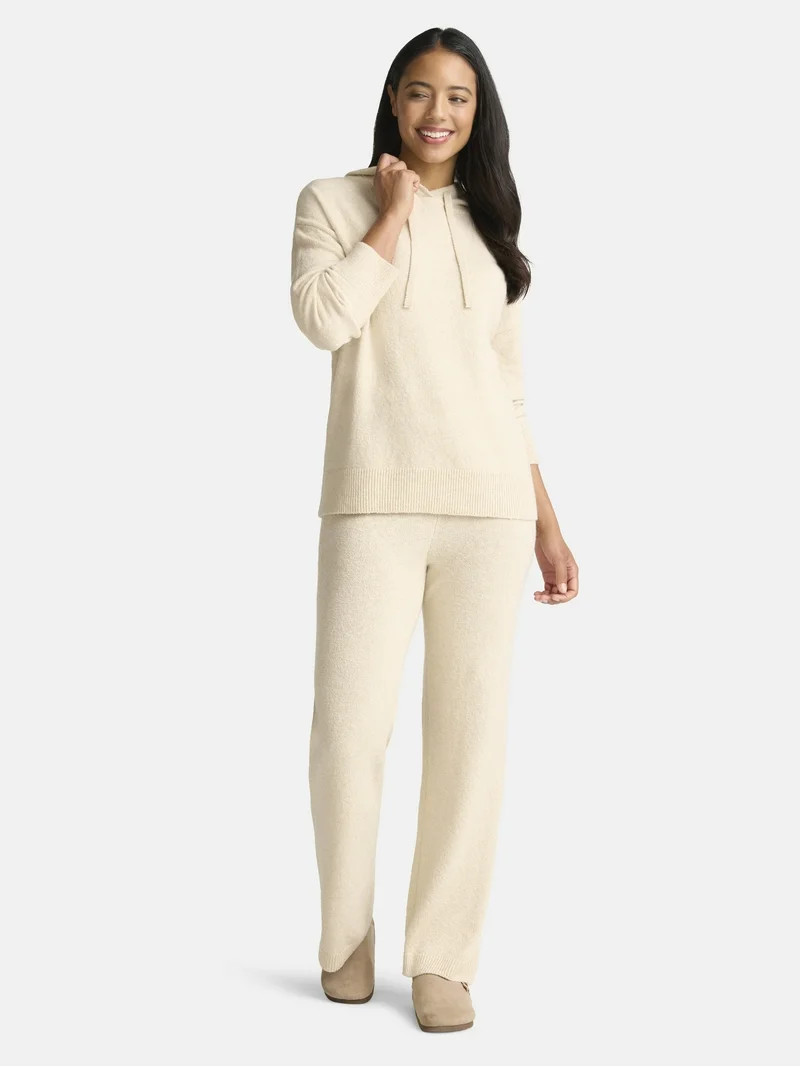 Time and Tru Women's and Women’s Plus Sweater Hoodie and Pants Set, Sizes XS-4X | Walmart (US)