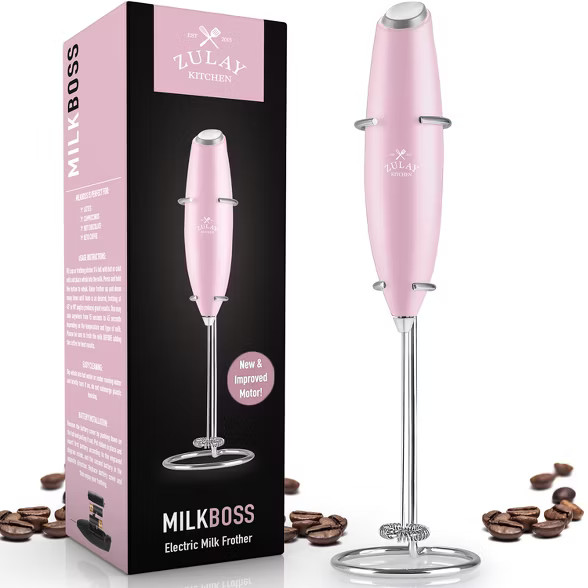 Zulay Kitchen High Powered Milk Frother Handheld Foam Maker for Lattes, Cappuccinos, Matcha, Frap... | Target