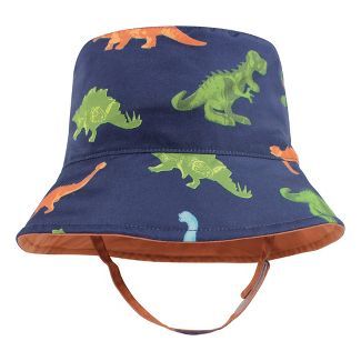 Hudson Baby Infant Boy Sun Protection Hat, Dino Stripe | Target
