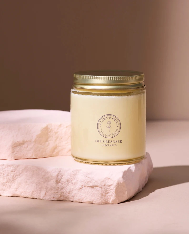 Tallow Facial Oil Cleanser by Clara and Fritz - Etsy | Etsy (US)