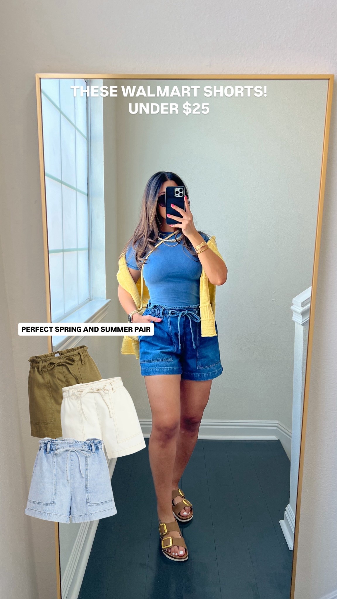 Walmart shorts under $25, comes in other washes. Wearing medium 

#LTKootd #LTKSeasonal #LTKMidsize