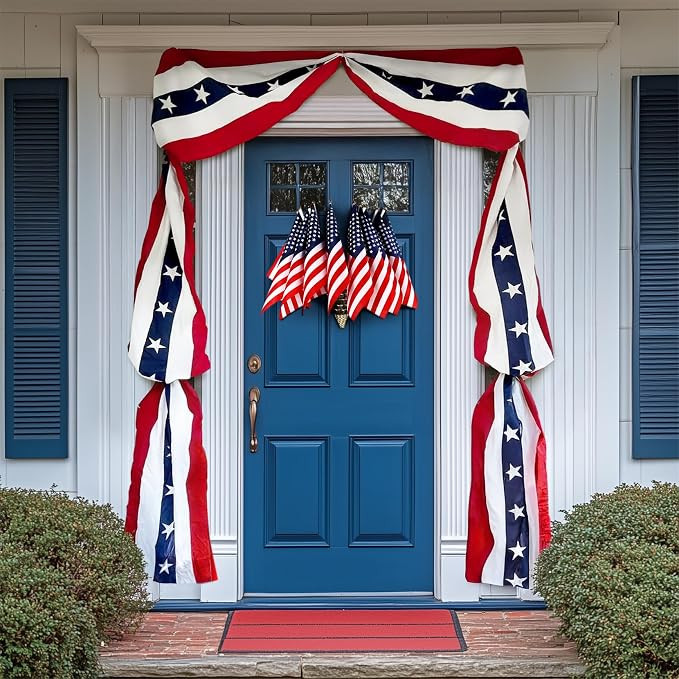 4th of July Decorations American Banner with Stars, 250th Anniversary American Banner Flag (1PCS)... | Amazon (US)