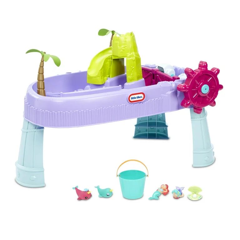 Little Tikes Mermaid Island Wavemaker Water Table with Five Unique Play Stations and Accessories | Walmart (US)