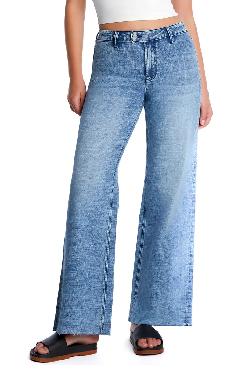 Flat Front Wide Leg Jeans | Nordstrom