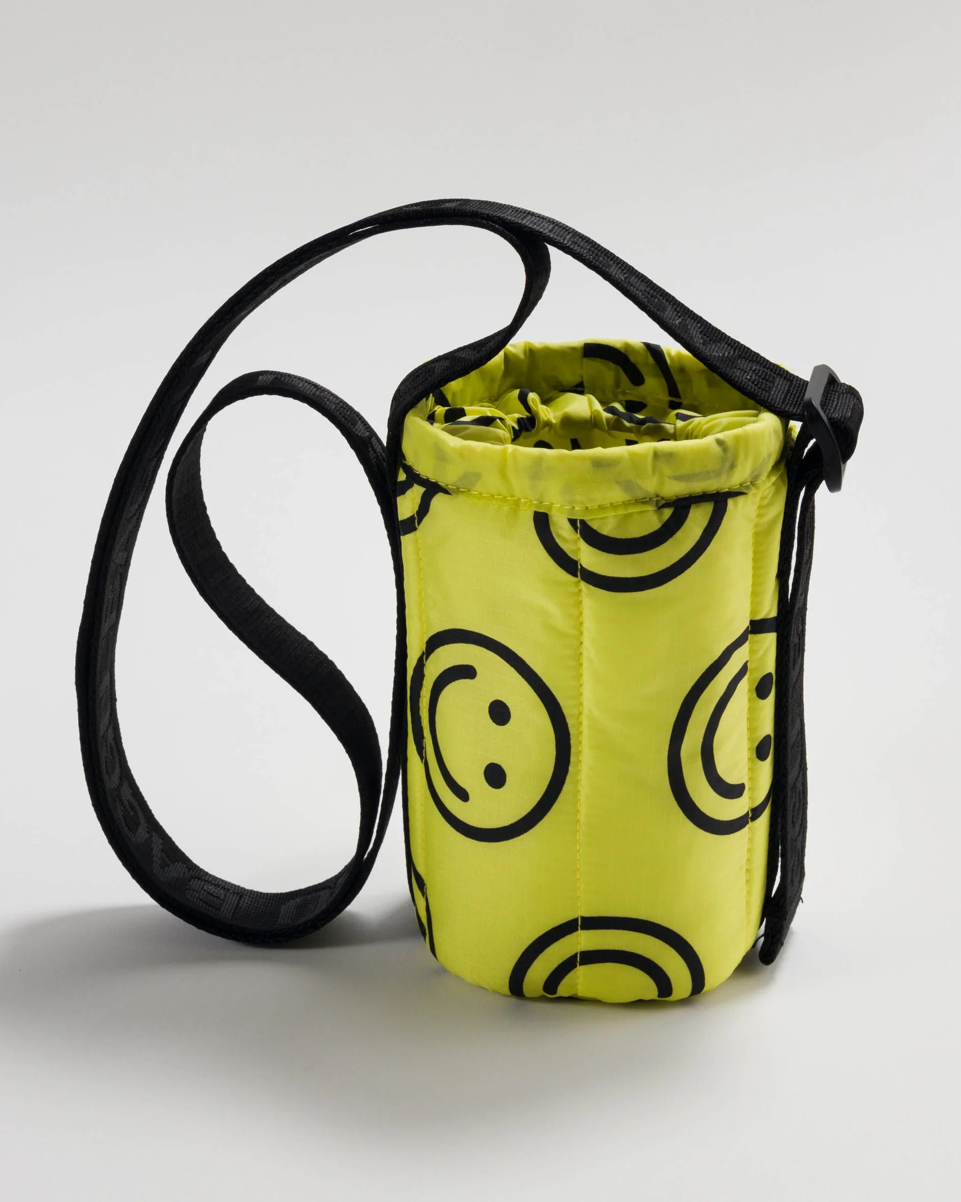 Puffy Water Bottle Sling : Yellow Happy - Baggu | BAGGU