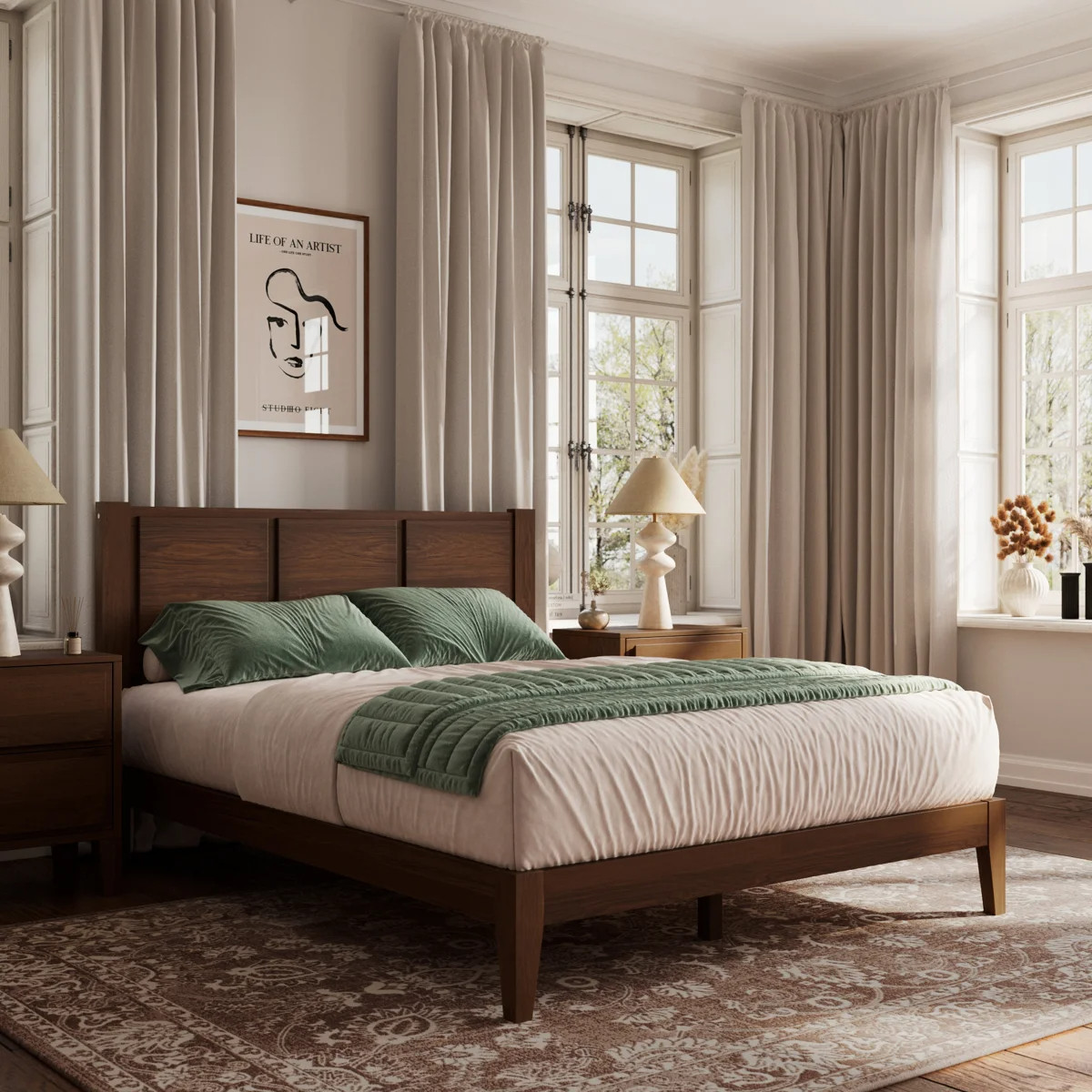 This bed is EVERYWHERE right now and for good reason 🤎 the Knighten Solid Wood King Bed Frame in dark walnut finish is giving rich, warm, designer bedroom vibes without the luxury price tag. The clean solid wood frame instantly makes your space feel elevated, minimal, and cozy at the same time ✨

It’s been going viral this month and literally selling out fast (dark walnut already goes in and out of stock 👀) — and once you see it styled, you get why. That timeless wood tone, sturdy solid frame, and effortlessly chic look = the kind of piece that transforms your whole bedroom overnight.

If you’ve been thinking about upgrading your bed… this is your sign before it’s gone again 🤍

#WayfairFinds #WayfairHome #BedroomRefresh #KingBedFrame #WoodBedFrame #LightWalnut #DarkWalnut #NeutralHome #MinimalBedroom #ModernBedroom #HomeInspo #BedroomGoals #ViralHomeFinds #LTKHome #LTKSale #HomeDecorFinds #AffordableLuxury #CozyBedroom #InteriorStyle #BedroomUpgrade #FurnitureFinds #TrendingNow #SoldOutSoon #HomeAesthetic 

 #LTKSeasonal #LTKHome #LTKSaleAlert