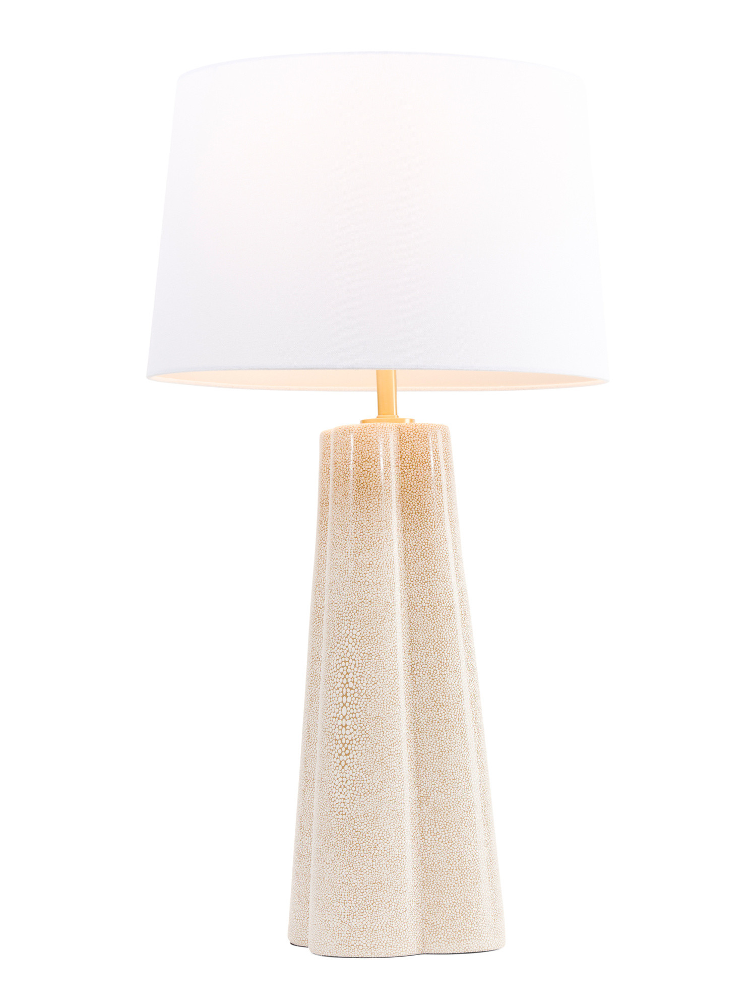 17x32 Faux Shagreen Quatrefoil Table Lamp | TJ Maxx