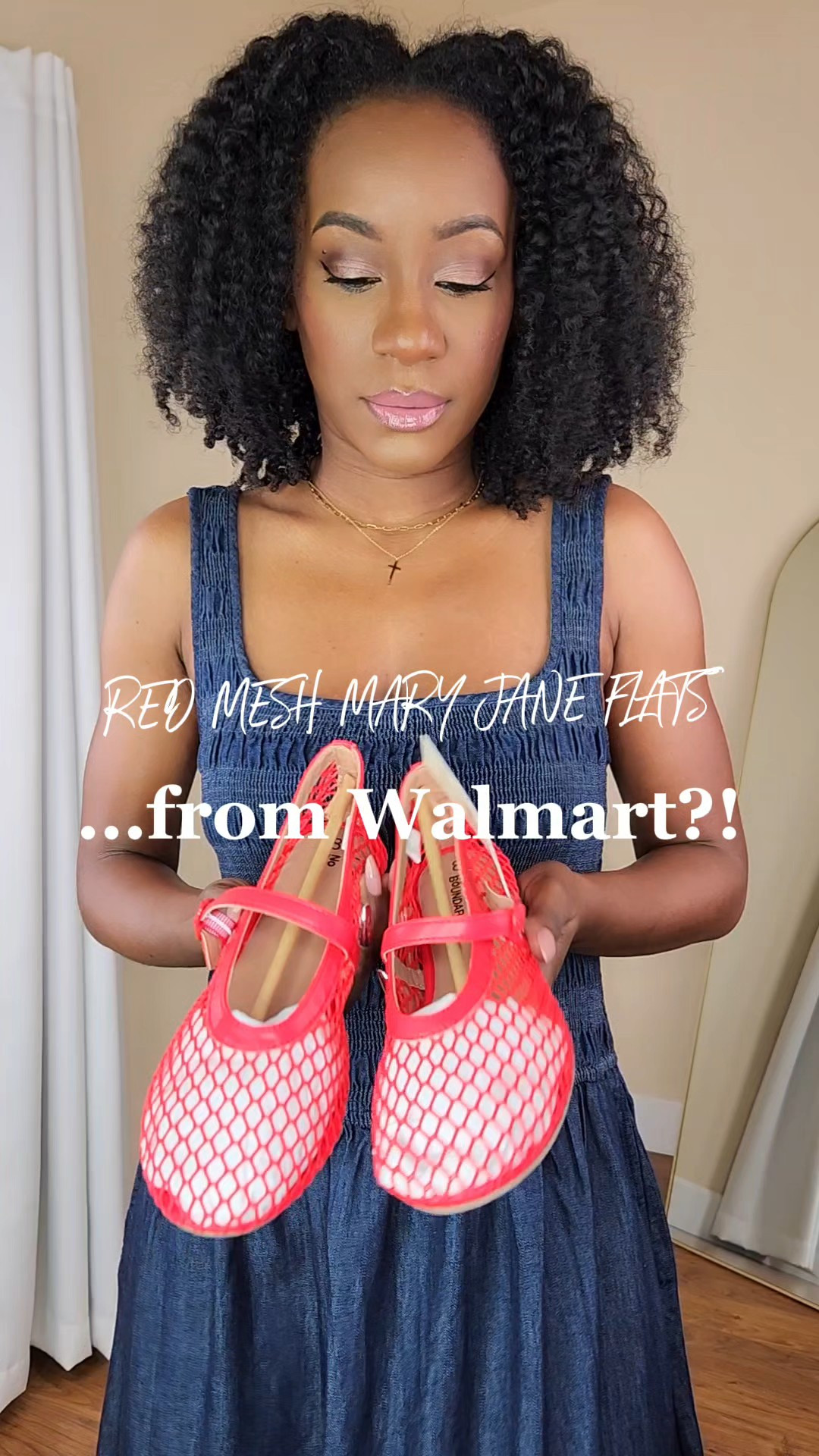 Unboxing these red Mesh Mary Jane flats from Walmart ❤️ Such a cute and affordable shoe find, and they're under $23. The breathable mesh and classic strap make them perfect for adding a pop of color to neutral outfits, denim looks, and spring.I'm mostly wear a size 8.5, but these do run a little big so size down a half size for the perfect, most comfortable fit. 

#LTKSpringSale #LTKootd #LTKSaleAlert