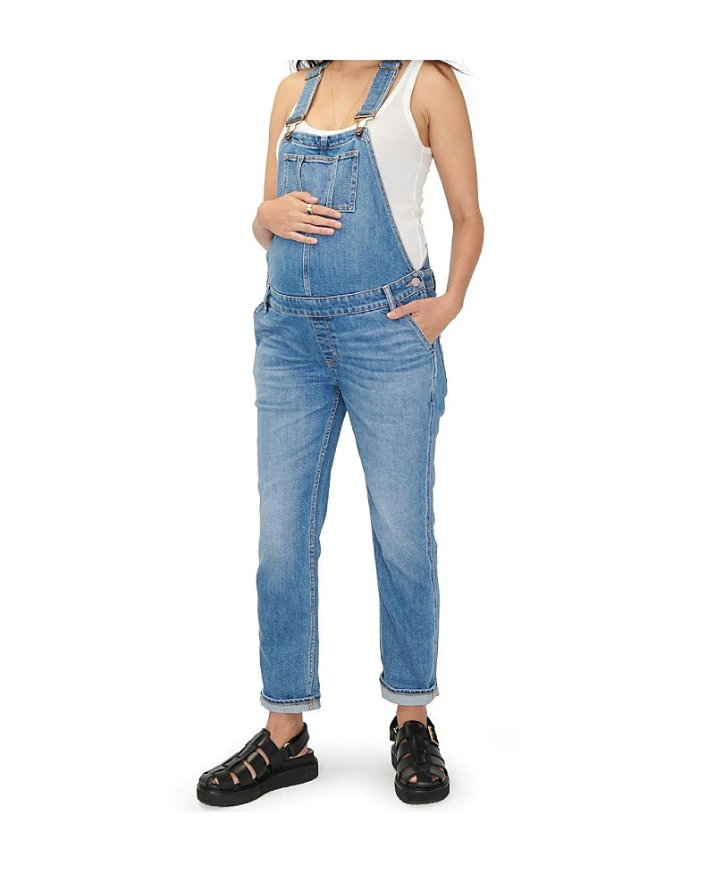 Hatch Collection Denim Maternity Overall | Bloomingdale's (US)