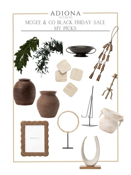 McGee & Co. Black Friday Sale picks 

Garland, olive garland, picture frames, vases, sculptures, bells candle holders 

#LTKSeasonal #LTKhome #LTKCyberWeek
