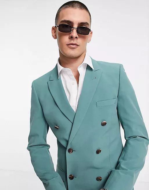 ASOS DESIGN super skinny suit in sage green | ASOS | ASOS (Global)