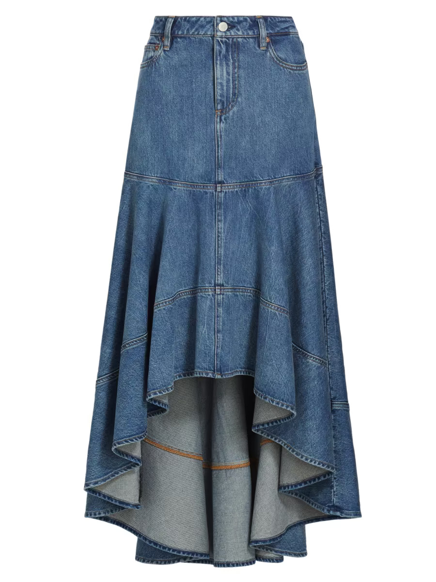 Donella High-Low Denim Skirt | Saks Fifth Avenue
