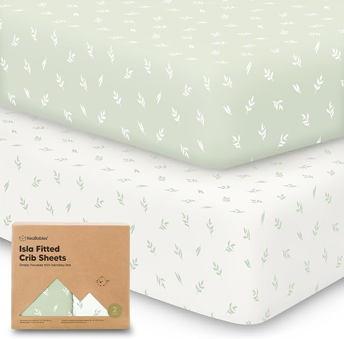 KeaBabies 2-Pack Baby Crib Sheets for Boys, Girls - 52x28 Viscose Derived from Bamboo Toddler Bed... | Amazon (US)
