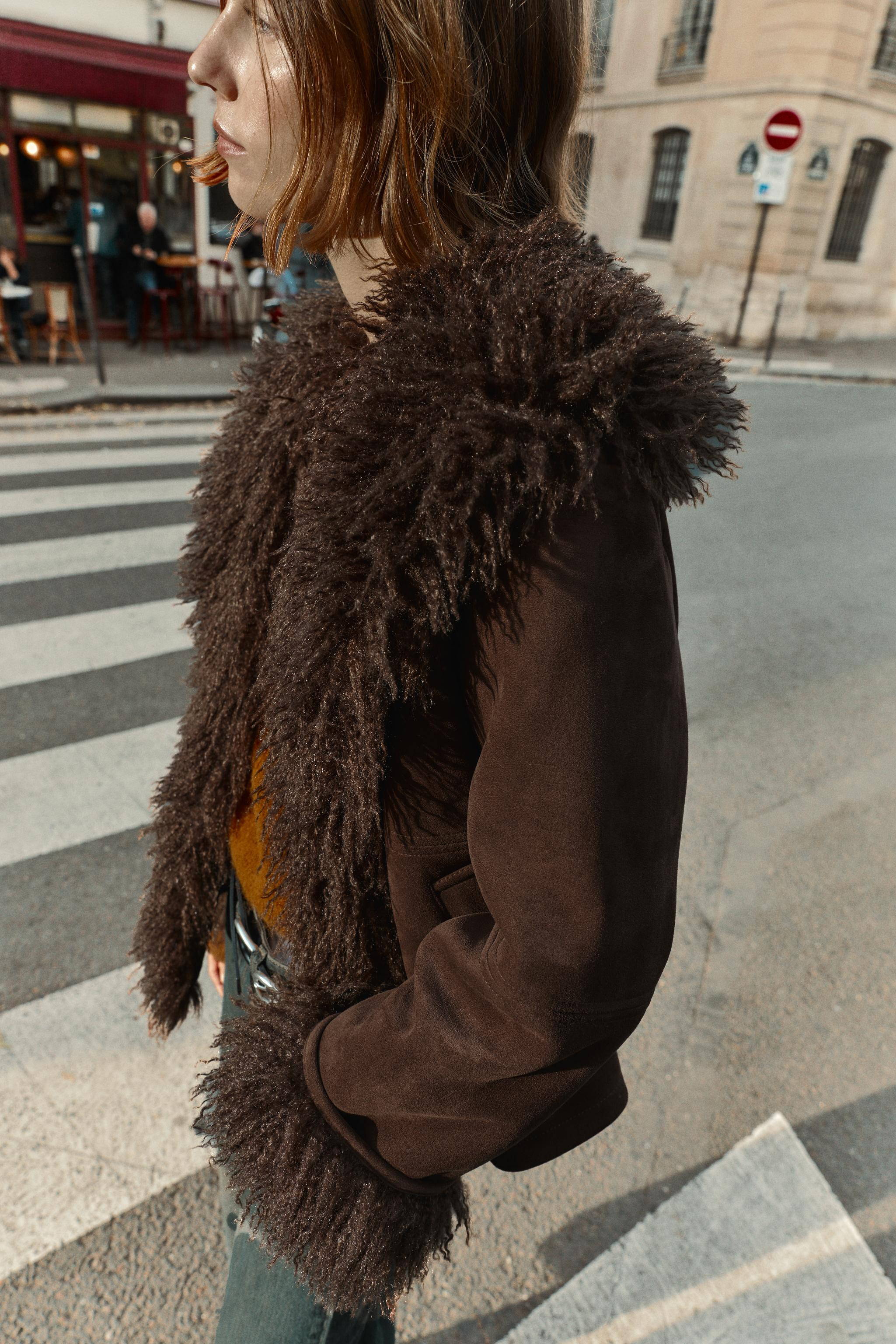 DOUBLE-FACED FAUX FUR JACKET | Zara US