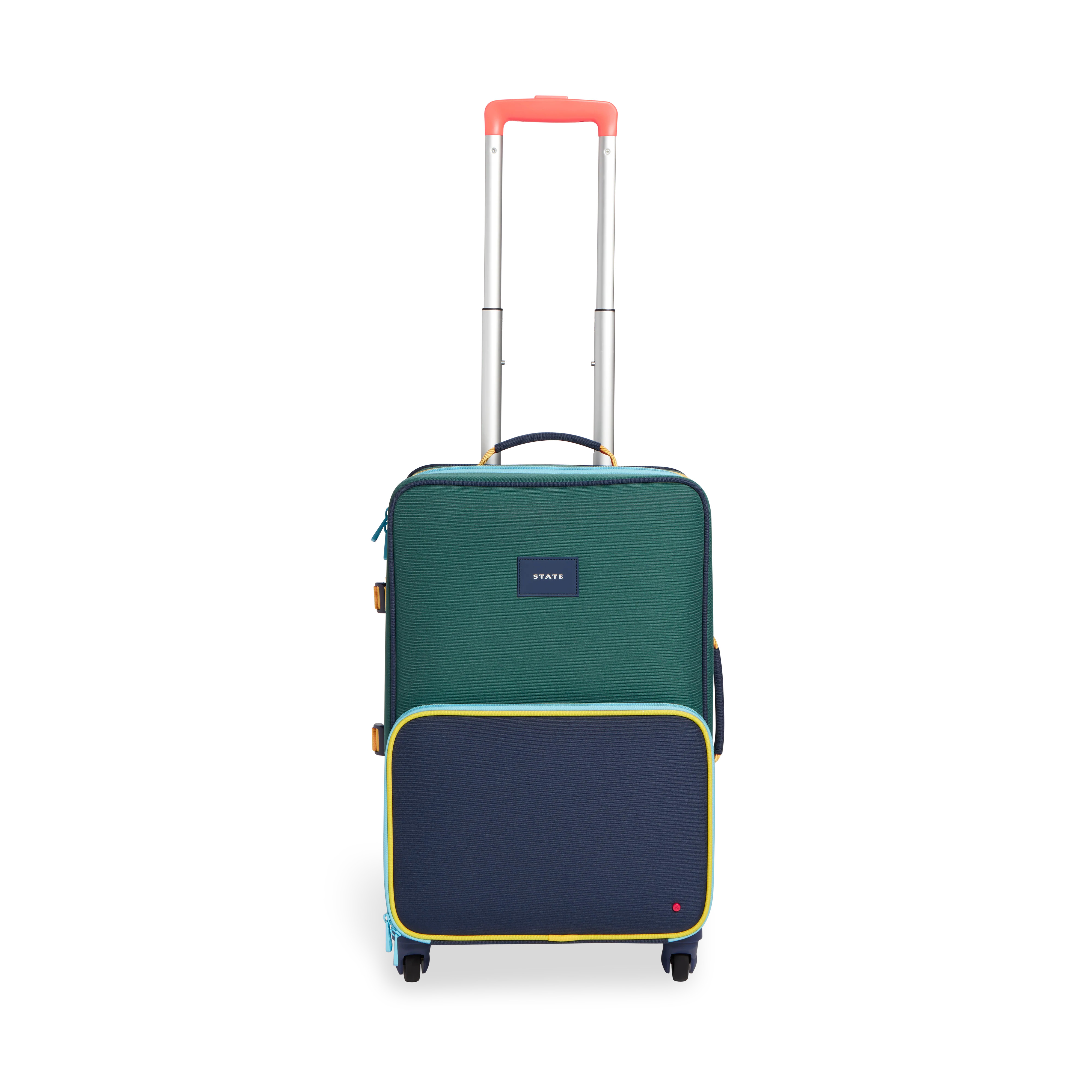 STATE Bags | Logan Suitcase Color Block Green/Navy | STATE Bags