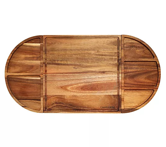 Country Living Magnetic Acacia Charcuterie Board | QVC