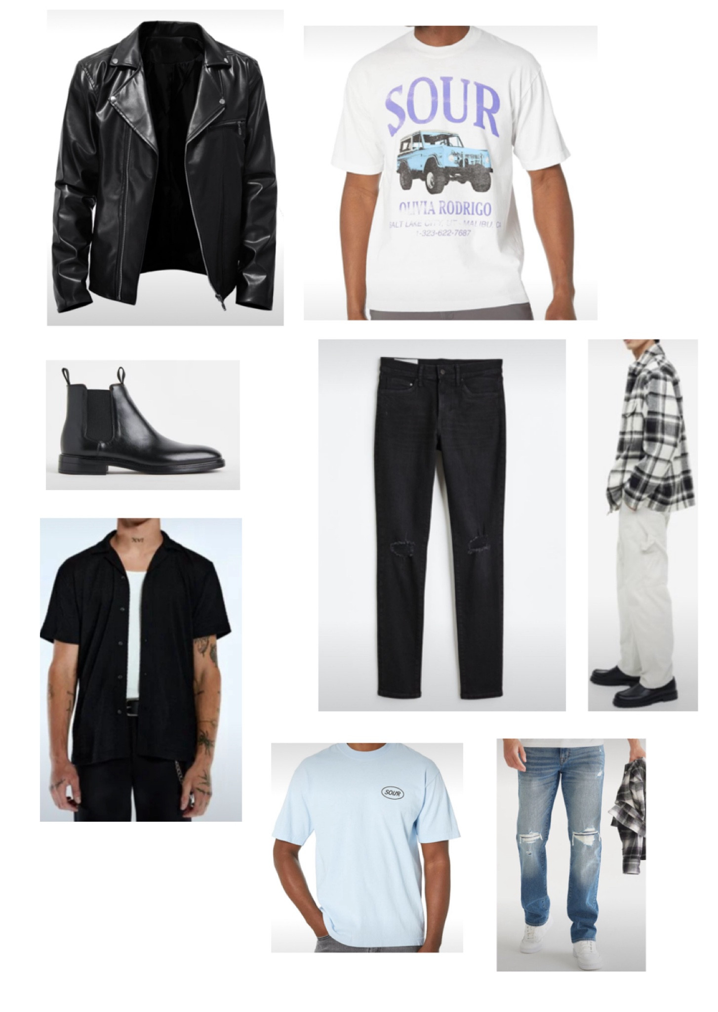 Olivia Rodrigo concert outfit ideas for men - Part 1!🎶
#oliviarodrigoinspired
#oliviarodrigoconcertoutfits
#oliviarodrigoconcertoutfitideas
#oliviarodrigoconcertoutfit
#concertoutfitsforguys
#concertoutfitsformen
#oliviarodrigoconcertoutfitsformen