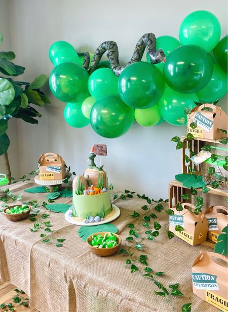 Reptile party | slither hop crawl | birthday theme | birthday decor | snakes | lizards 

#LTKparties #LTKfamily #LTKkids