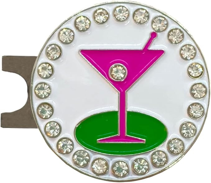 Giggle Golf Bling “Social Hour” Ball Marker Collection with Hat Clip – Fun Golf Accessories... | Amazon (US)