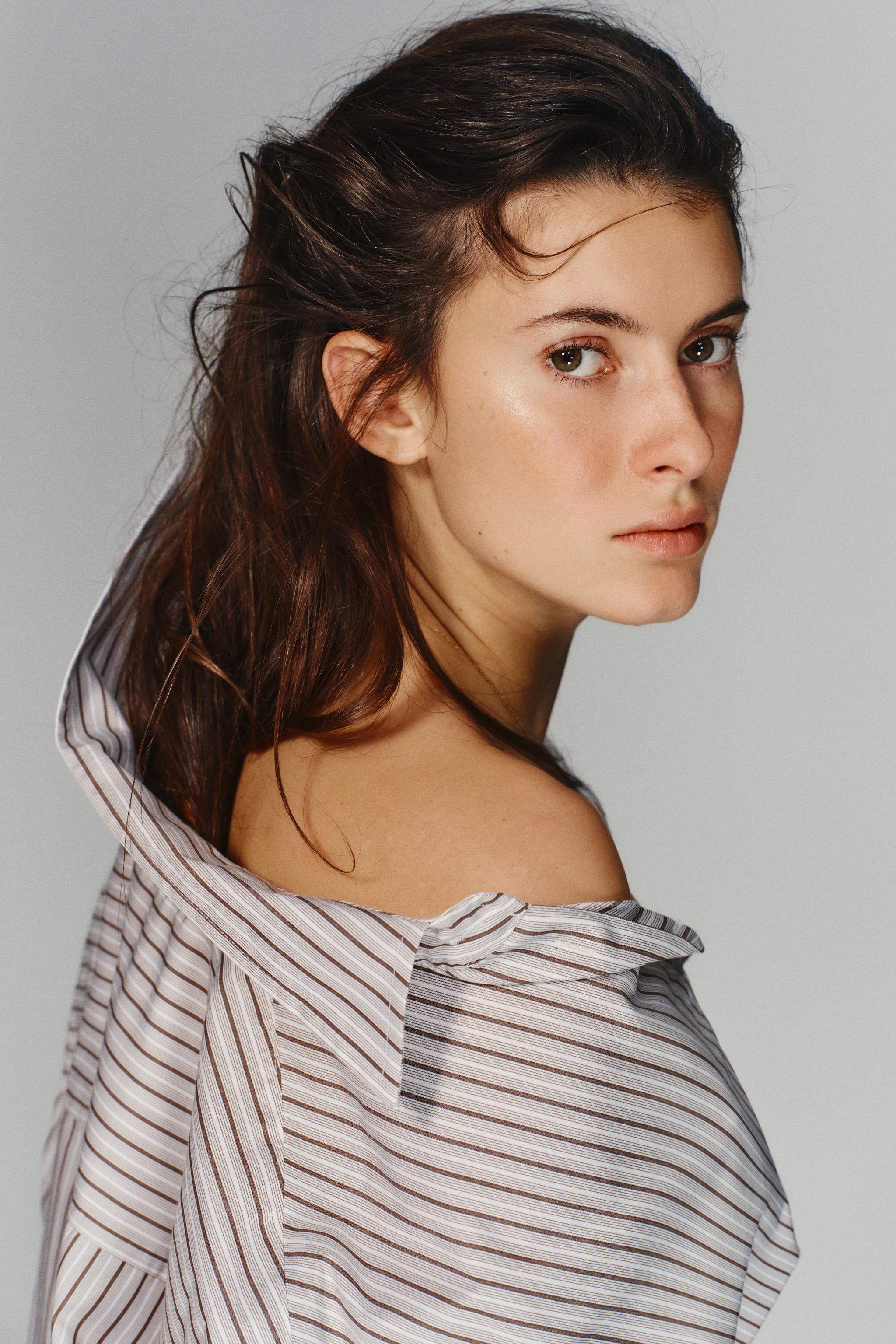 OVERSIZE STRIPED BATWING SLEEVE SHIRT | Zara UK