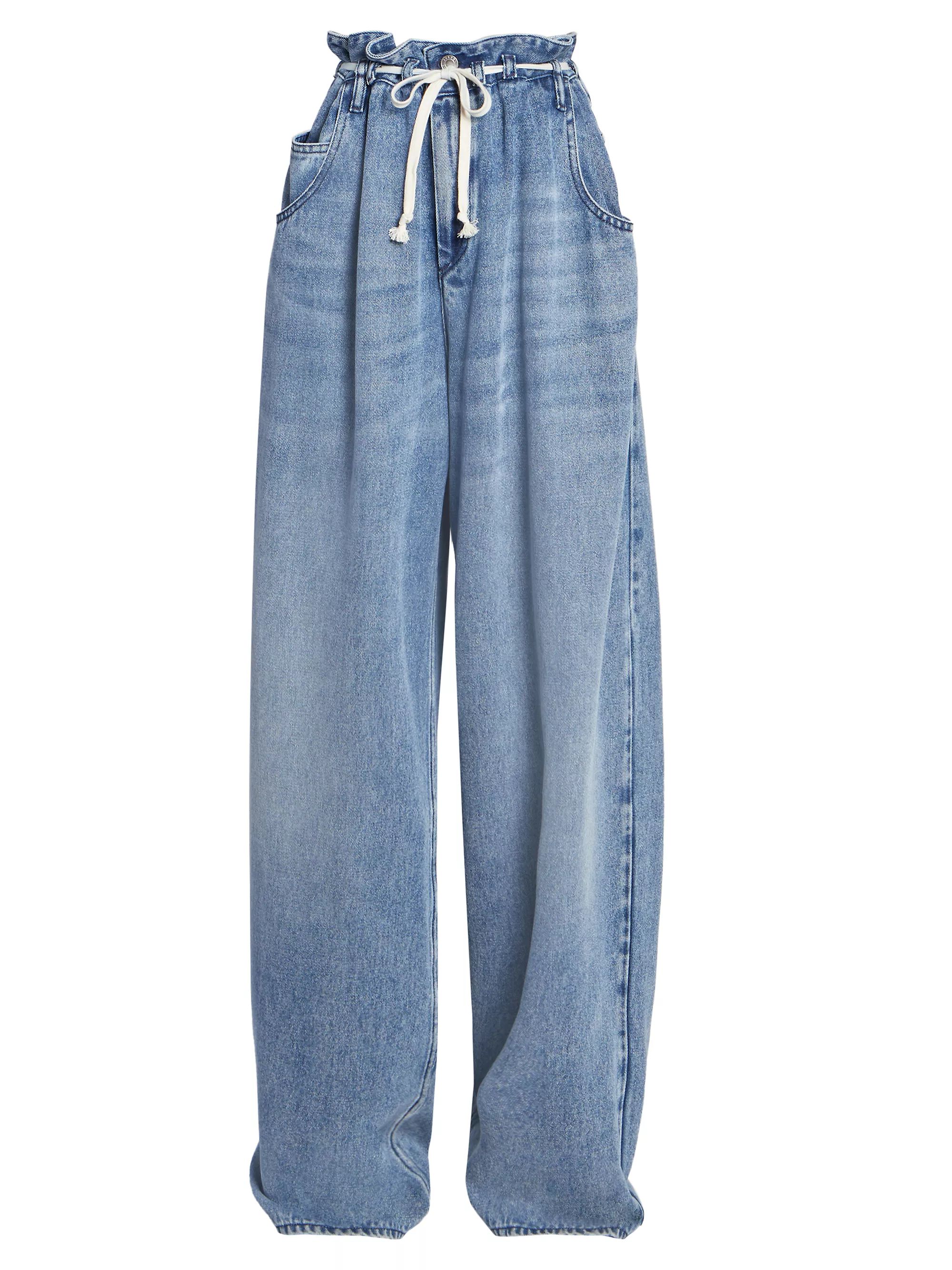 Jordy Drawstring Wide-Leg Jeans | Saks Fifth Avenue