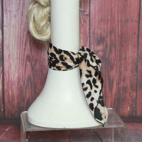 Leopard Neck Scarf / Headscarf | Etsy (US)
