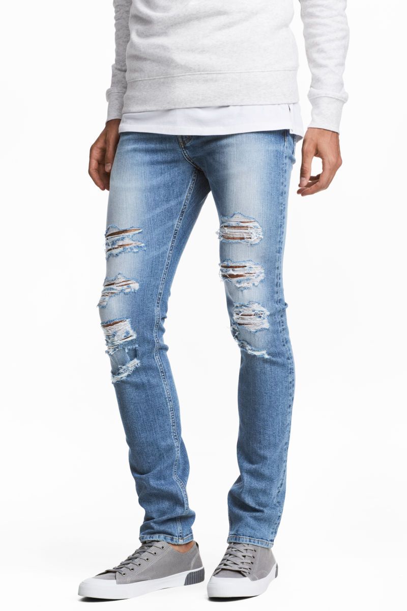 H&M Skinny Low Trashed Jeans $34.99 | H&M (US)