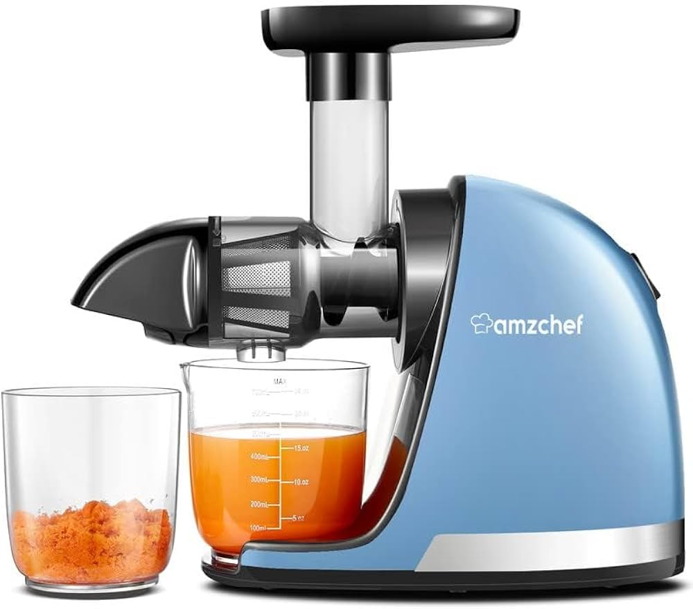 Amazon.com: Slow Juicer,AMZCHEF Masticating Juicer Machines with Reverse Function, Cold Press Jui... | Amazon (US)