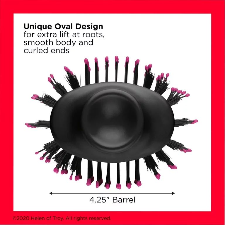 Revlon One-Step Hair Dryer & Volumizer Hot Air Brush, Black Blow Dryer - Walmart.com | Walmart (US)