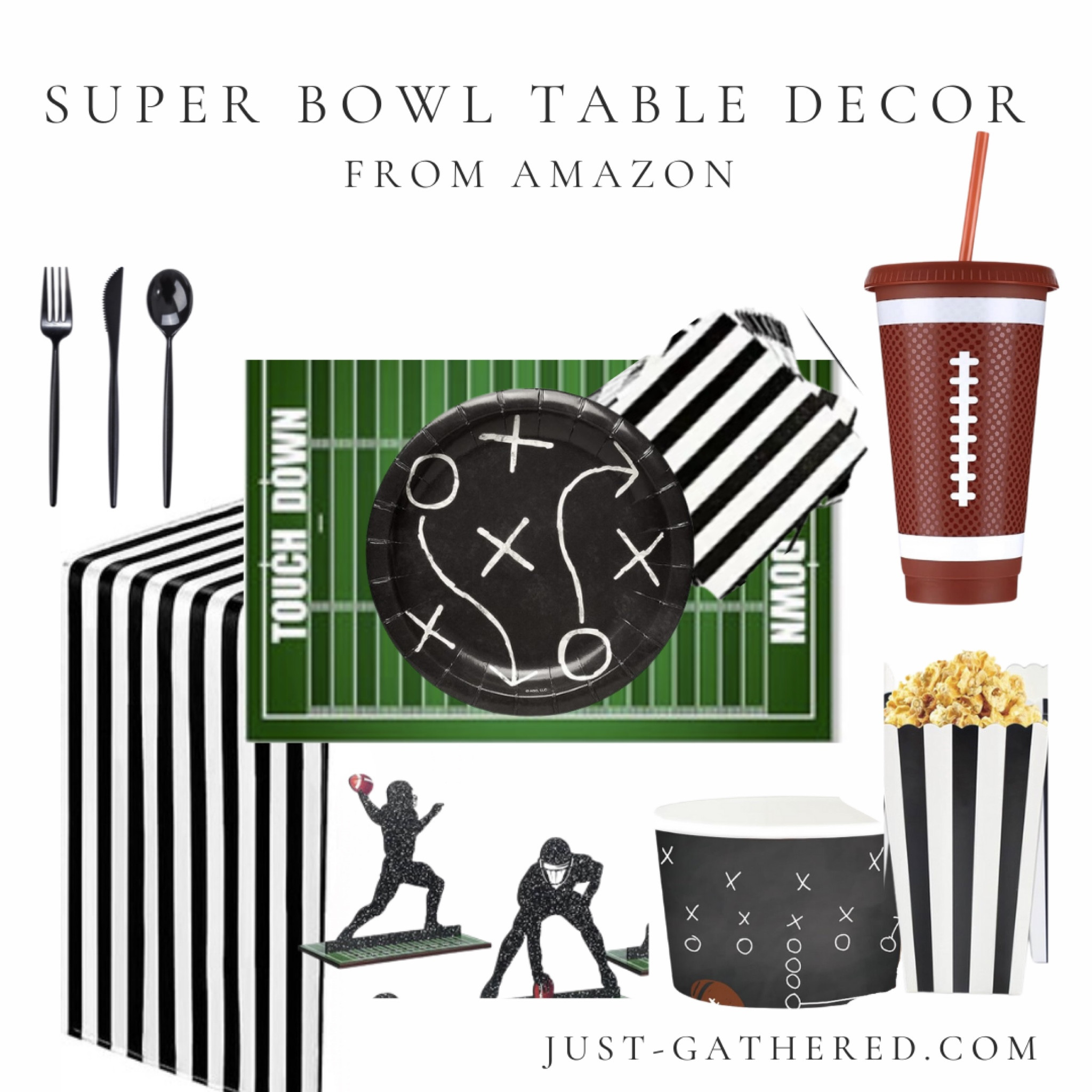 A black and white referee stripe #SuperBowl party! 

#superbowlparty #ltkamazon

#LTKparties #LTKSeasonal